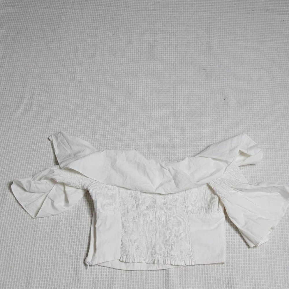 BRAND NEW LIMITED EDITION ZARA RUFFLE CROP TOP FOR SUMMER - Picture 4 of 9